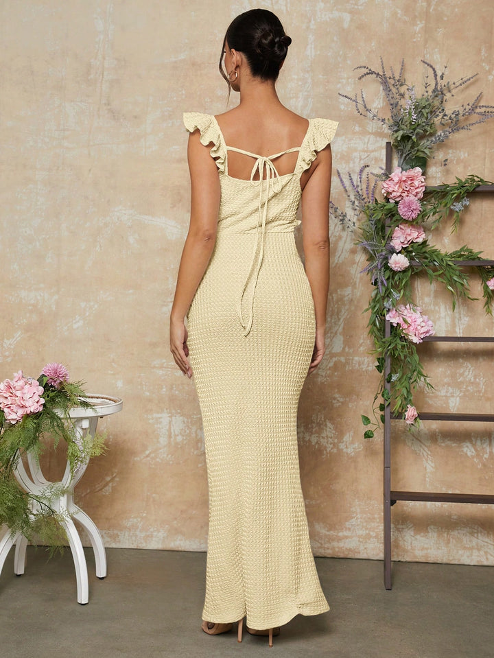 Rochie maxi SHEIN, bej