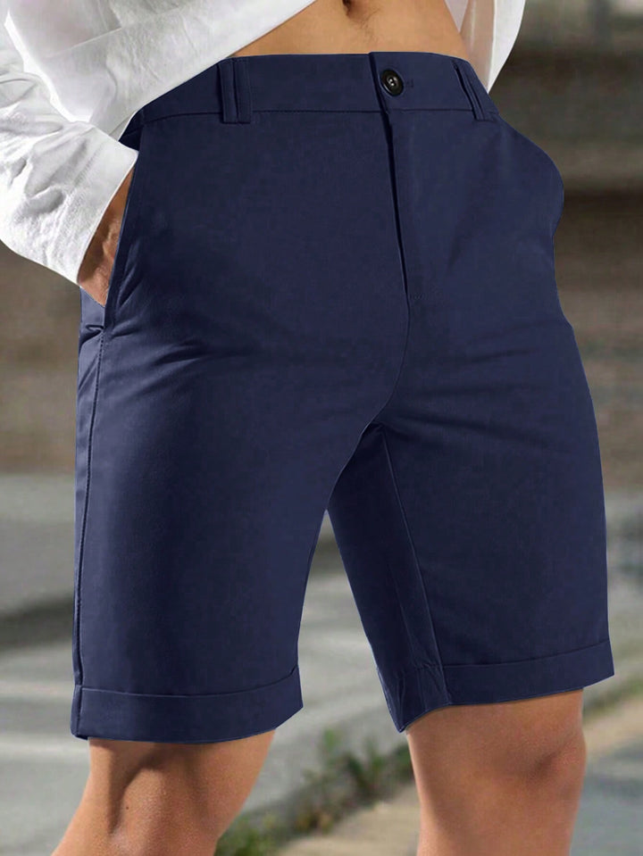 Pantaloni scurți SHEIN, albastru