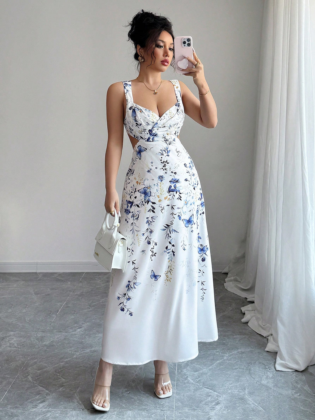 Rochie maxi SHEIN, mix culori