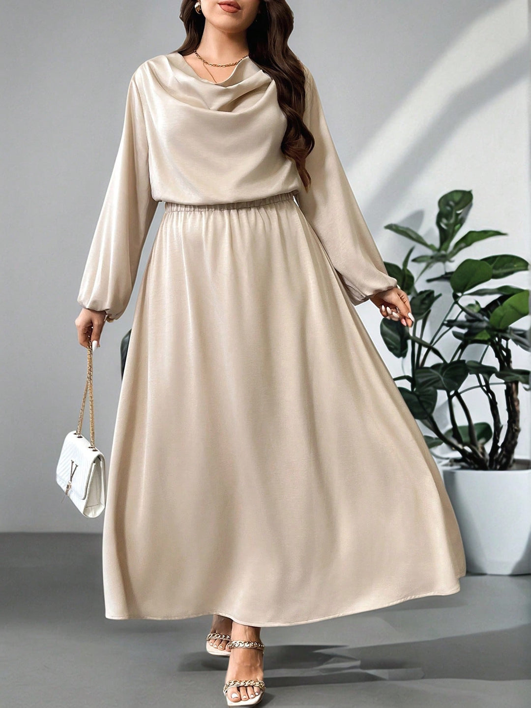 Rochie SHEIN, kaki