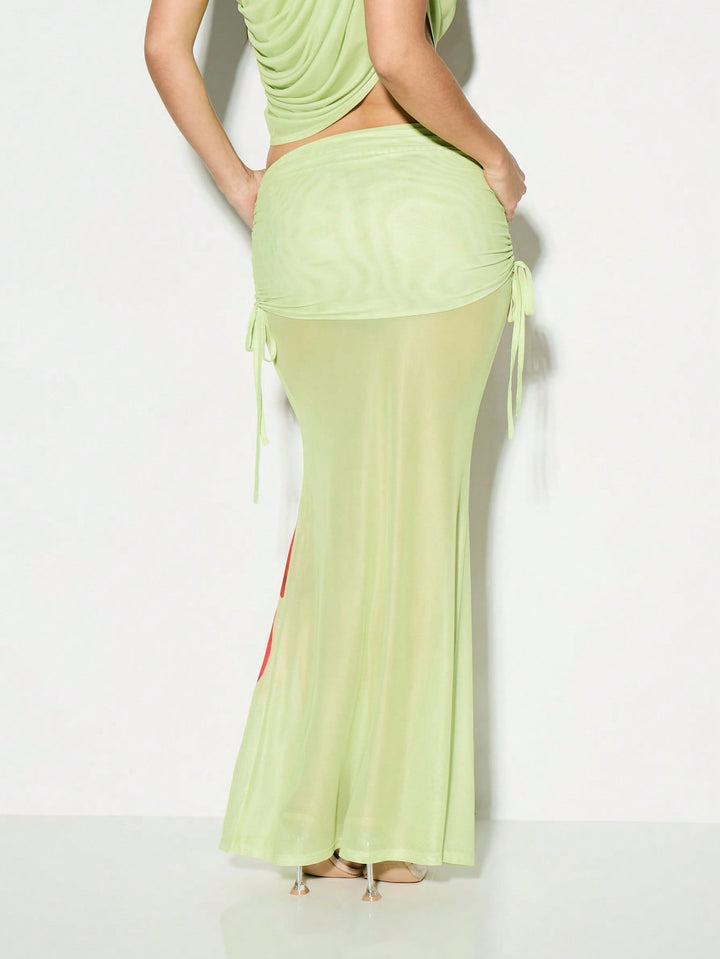 Fustă maxi SHEIN, mix culori