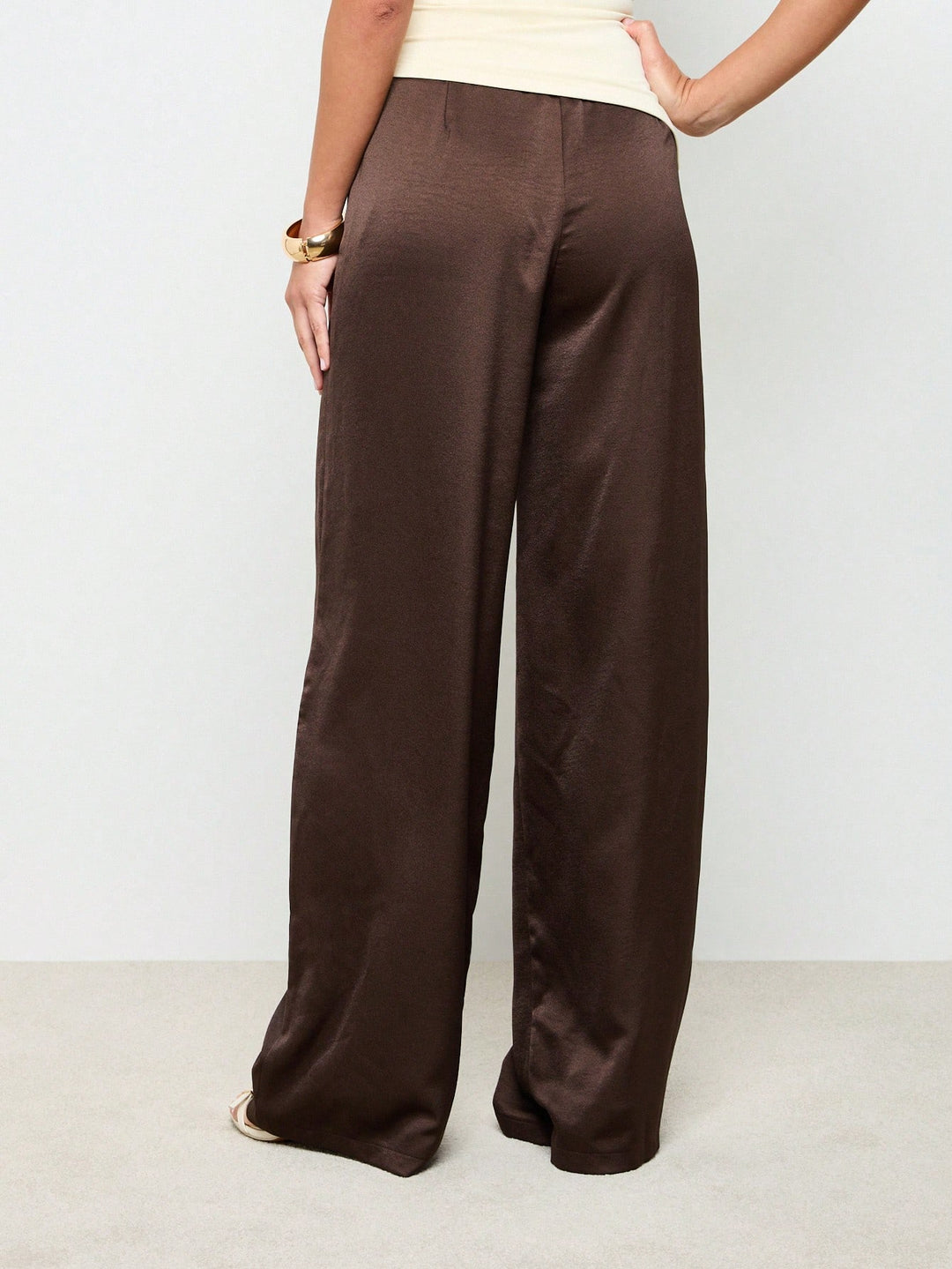 Pantaloni SHEIN, maro