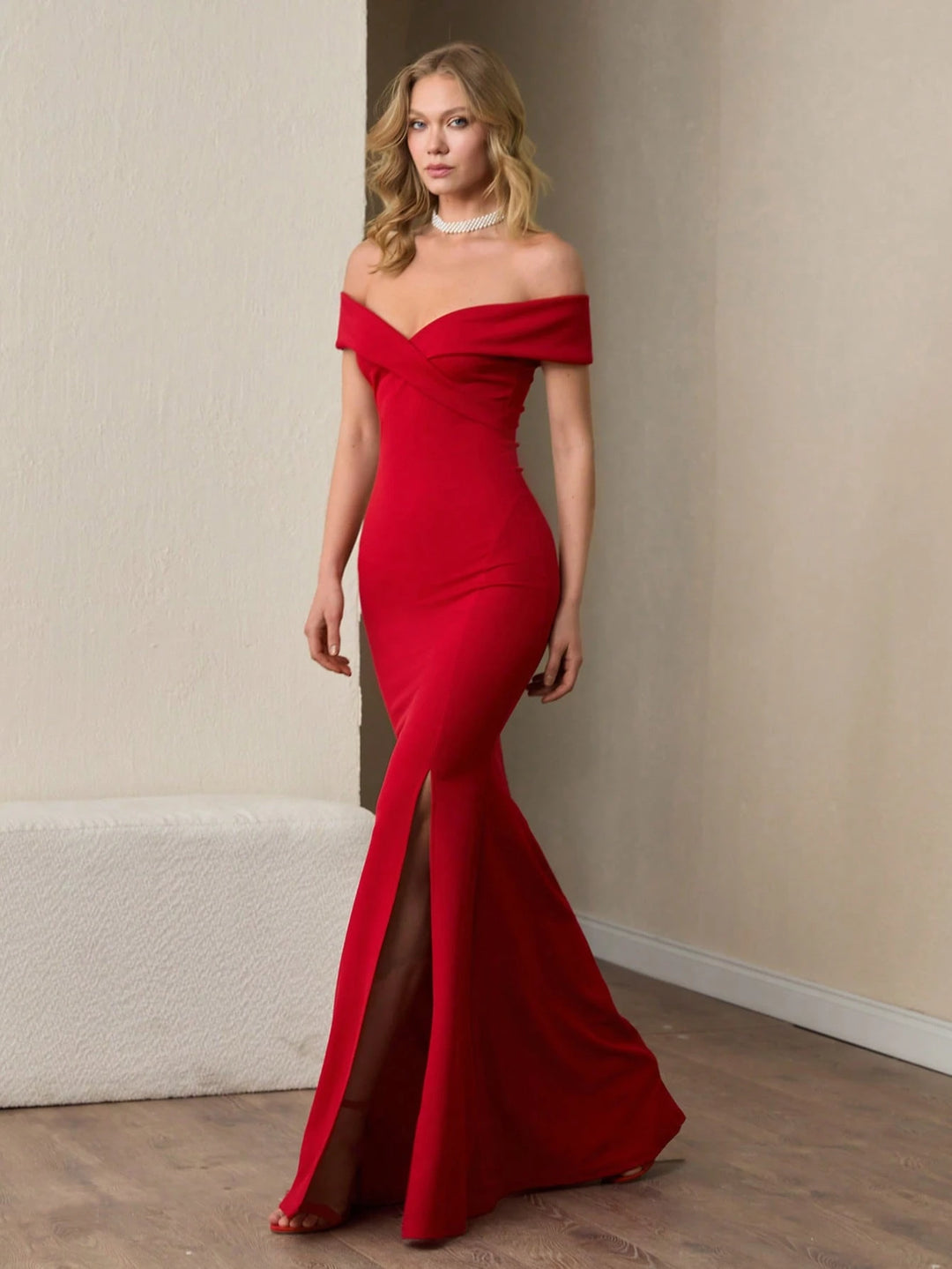 Rochie maxi SHEIN, roșu