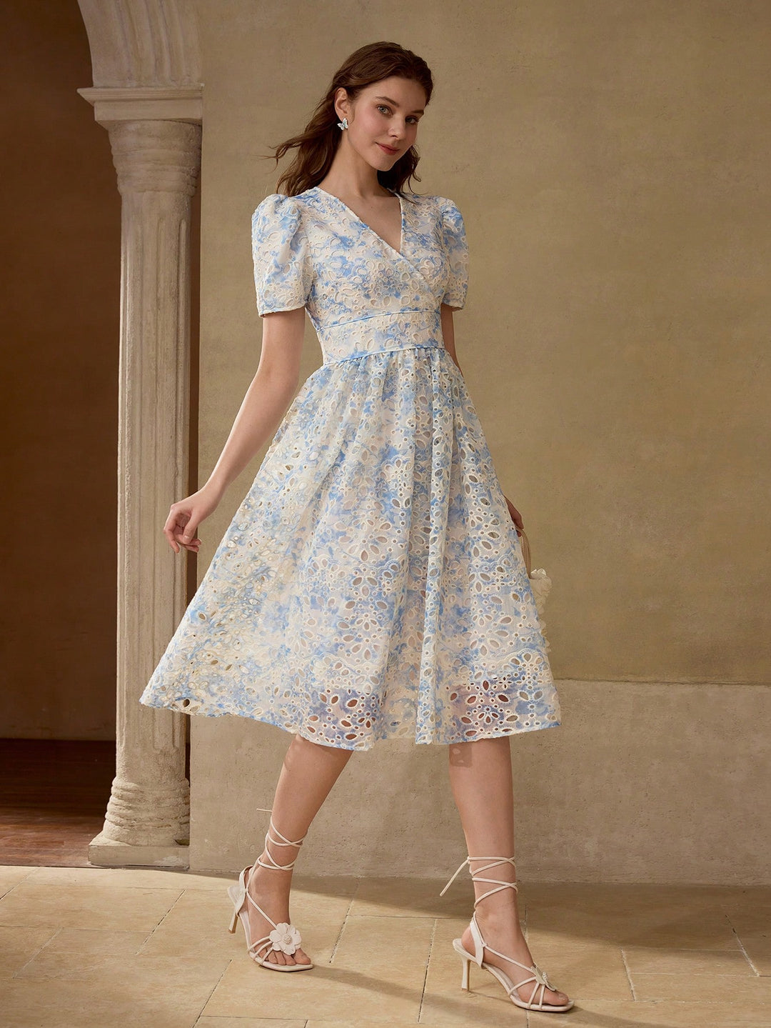 Rochie midi SHEIN, albastru