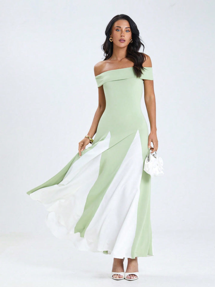 Rochie maxi SHEIN, verde