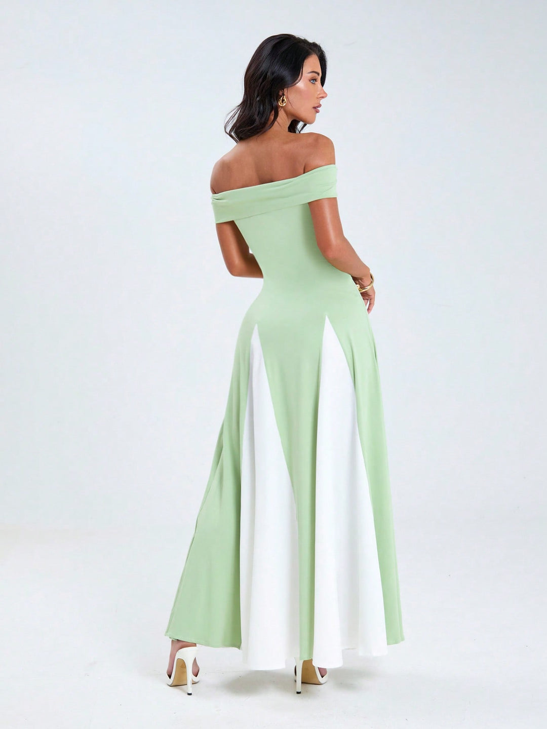 Rochie maxi SHEIN, verde