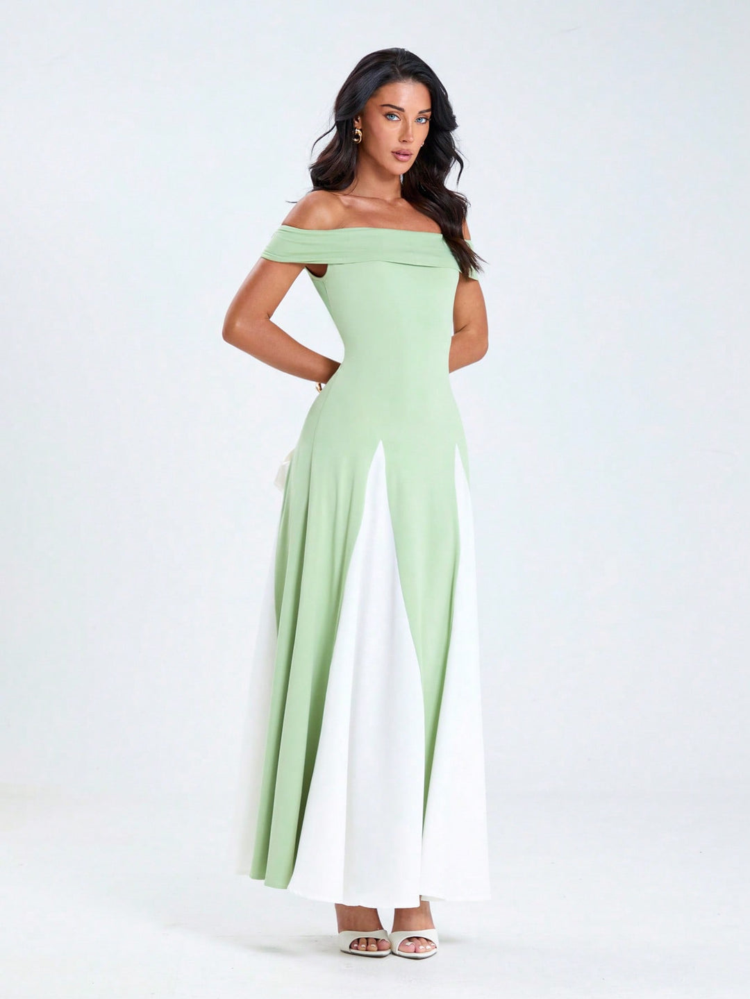 Rochie maxi SHEIN, verde