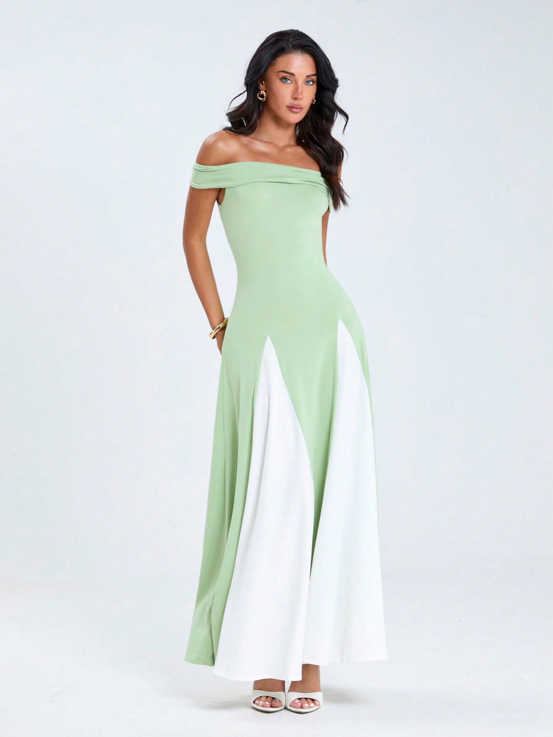 Rochie maxi SHEIN, verde