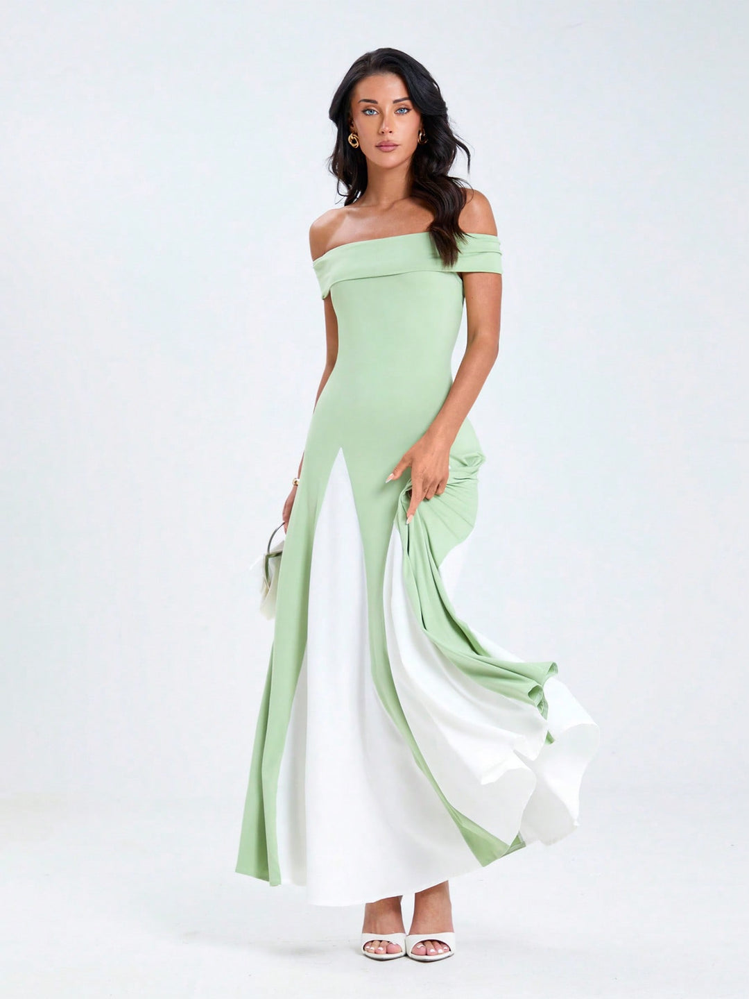 Rochie maxi SHEIN, verde