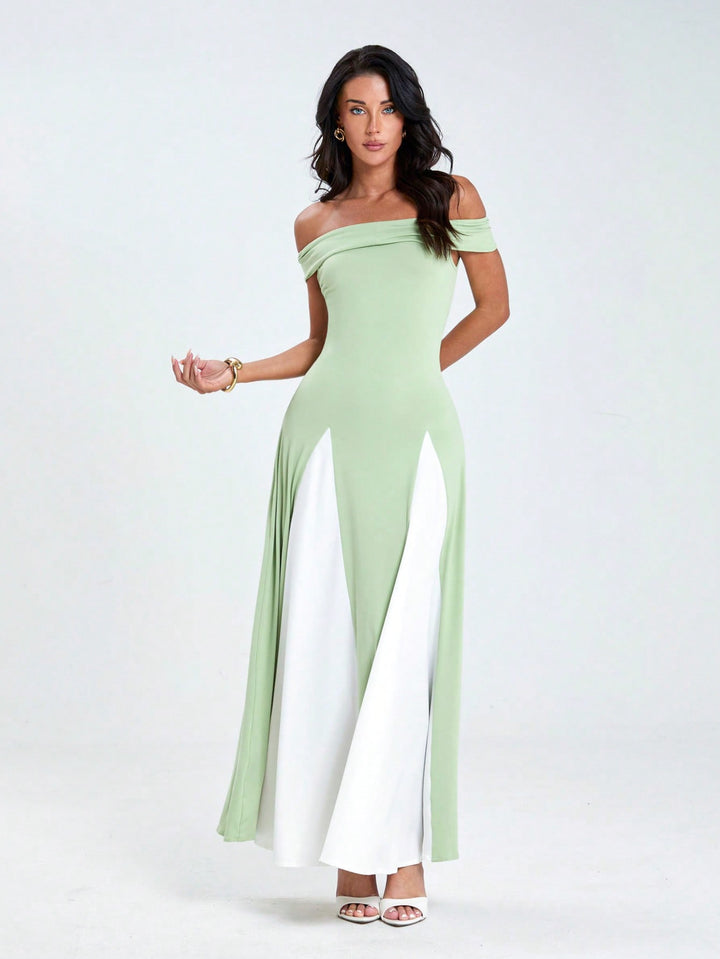 Rochie maxi SHEIN, verde