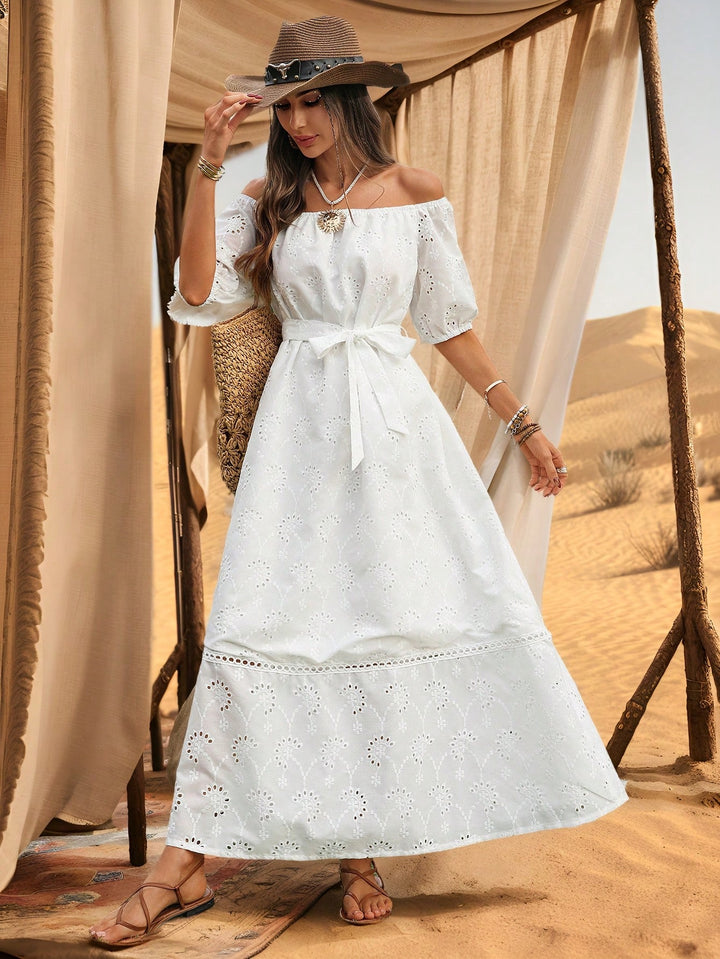 Rochie maxi SHEIN, alb