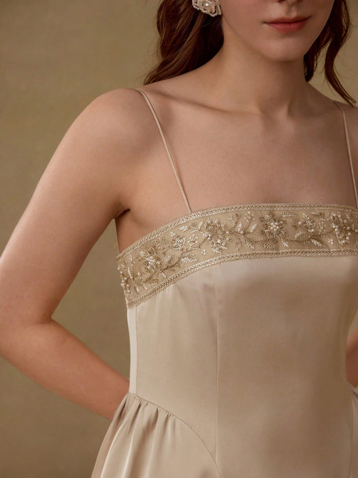 Rochie midi SHEIN, kaki