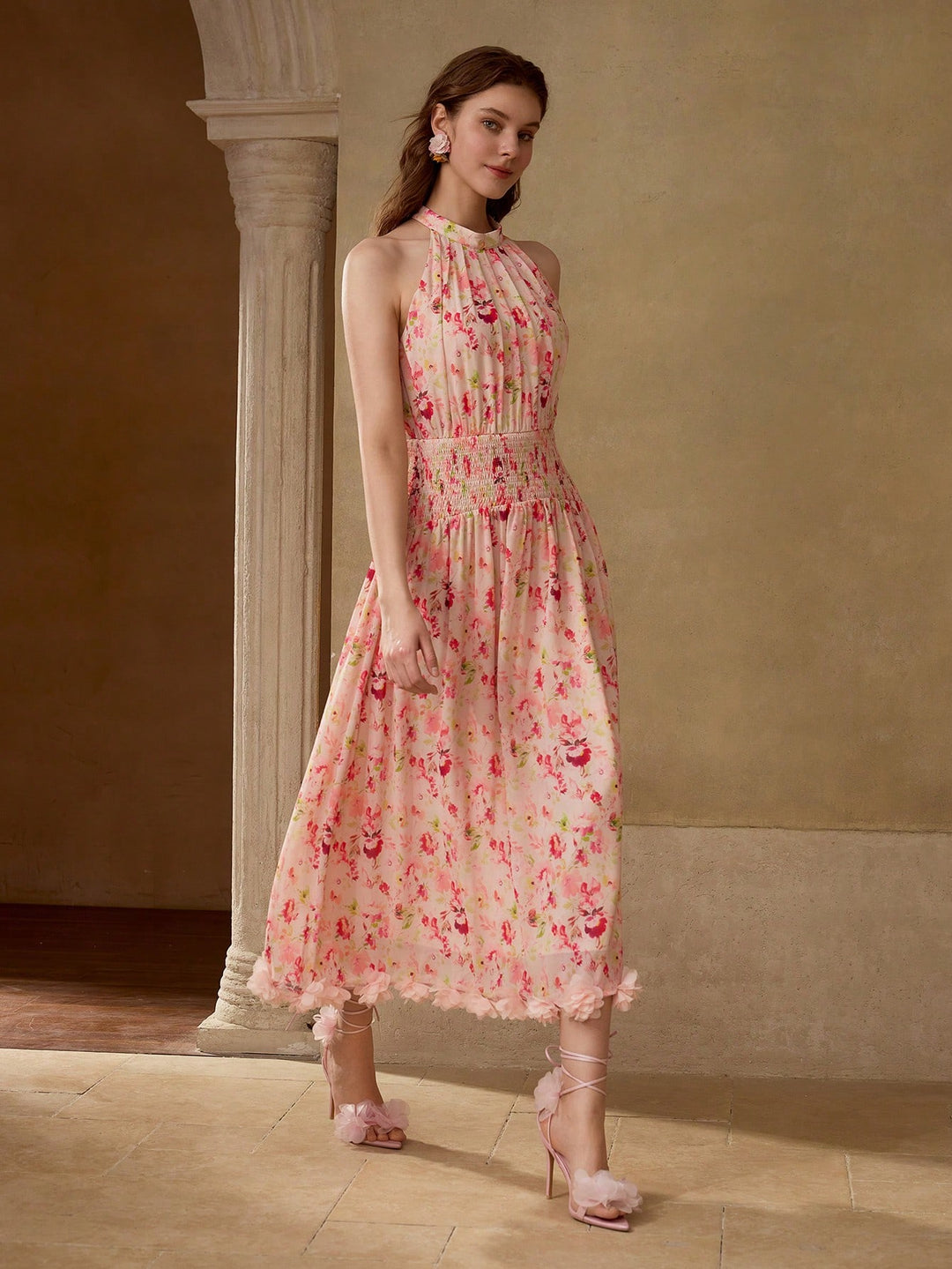 Rochie maxi SHEIN, mix culori
