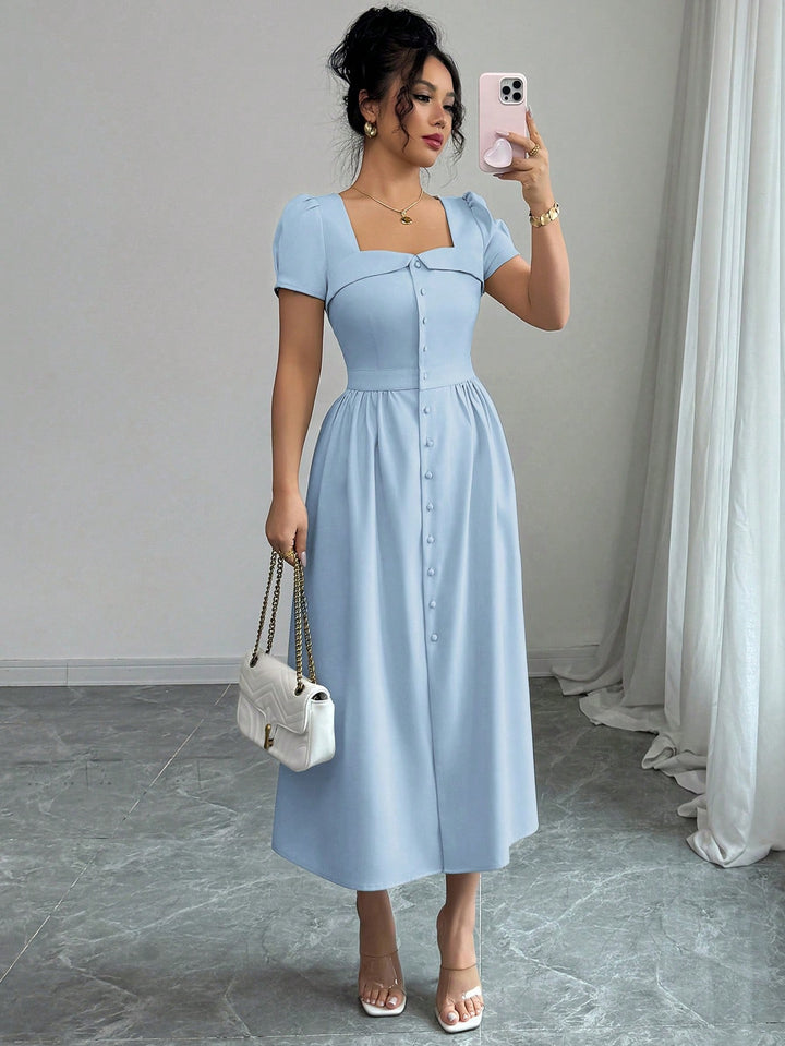 Rochie midi SHEIN, albastru