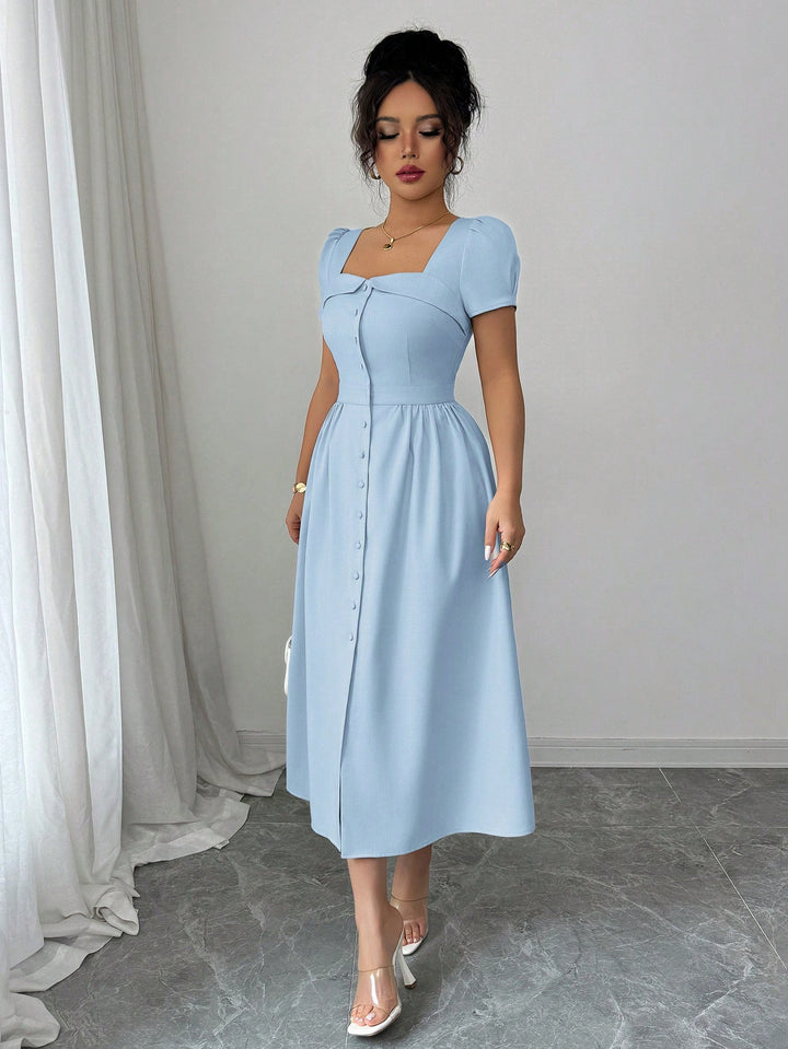 Rochie midi SHEIN, albastru