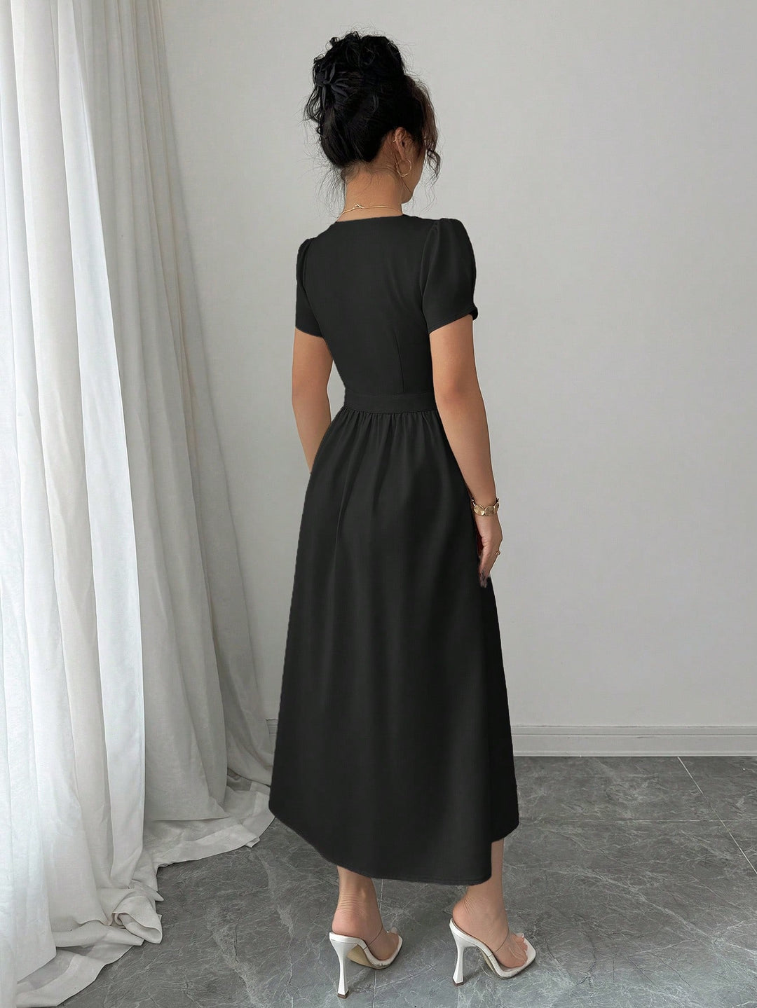 Rochie midi SHEIN, negru
