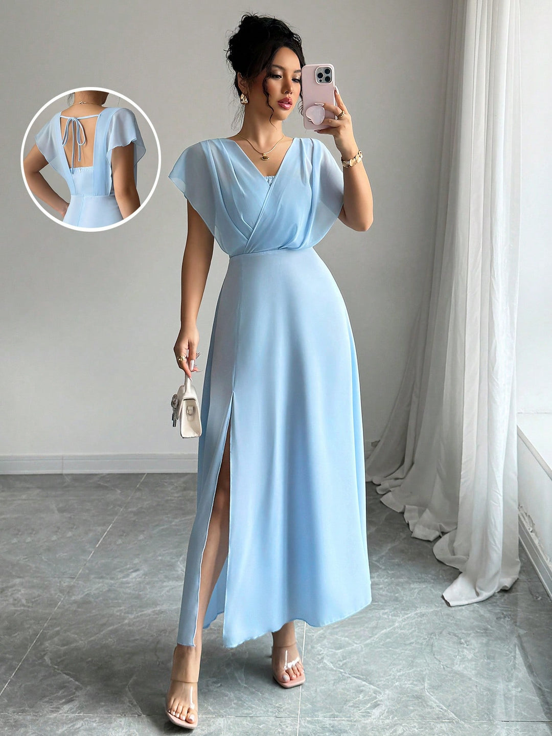 Rochie maxi SHEIN, albastru