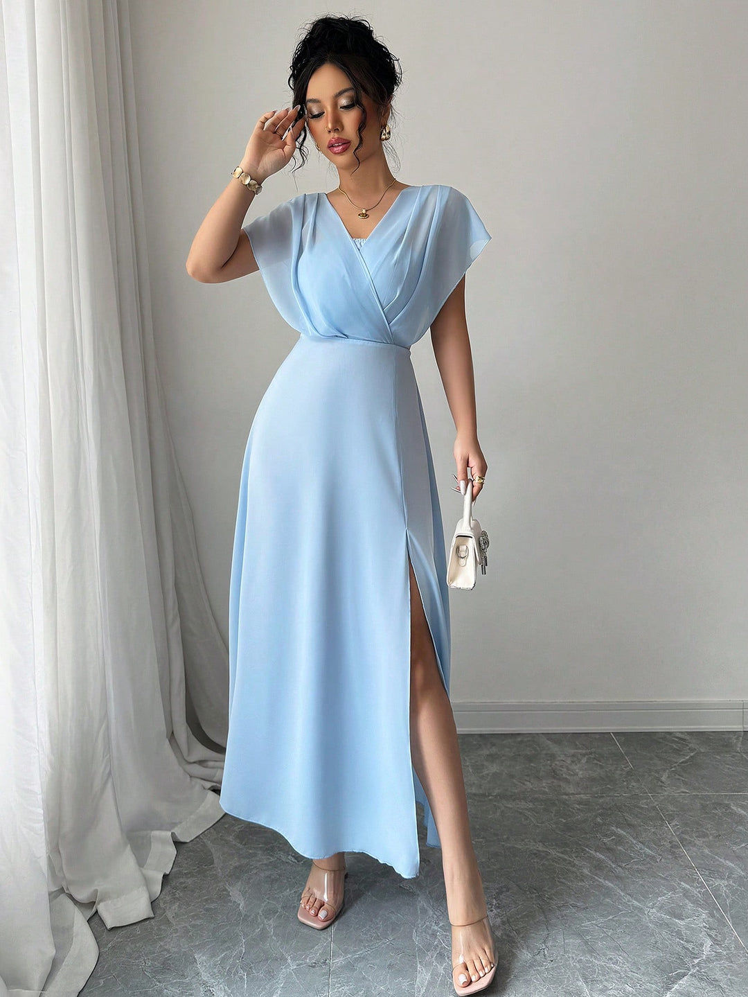 Rochie maxi SHEIN, albastru