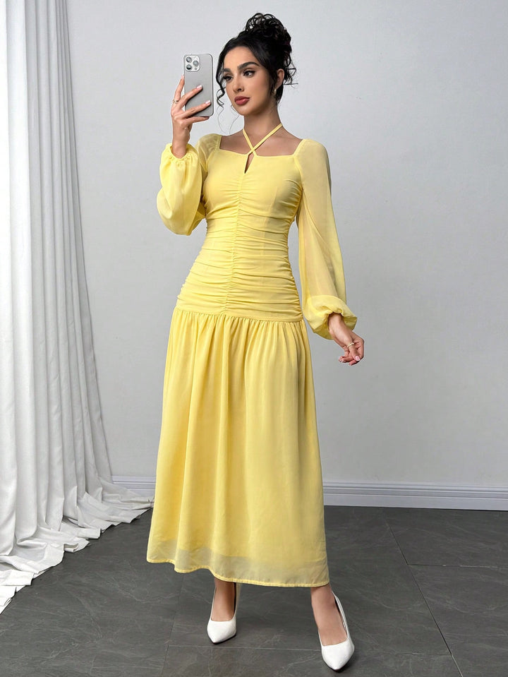Rochie maxi SHEIN, galben