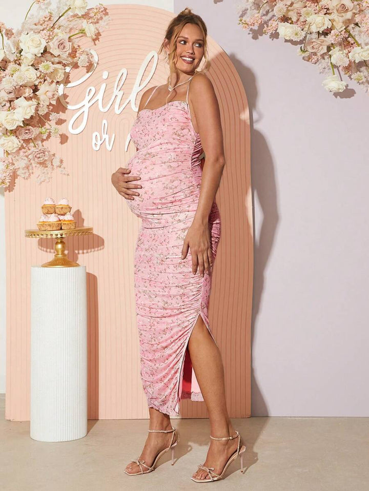 Rochie maxi SHEIN, roz