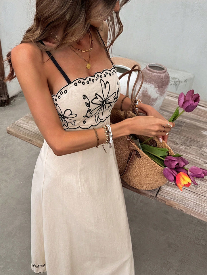 Rochie maxi SHEIN, bej