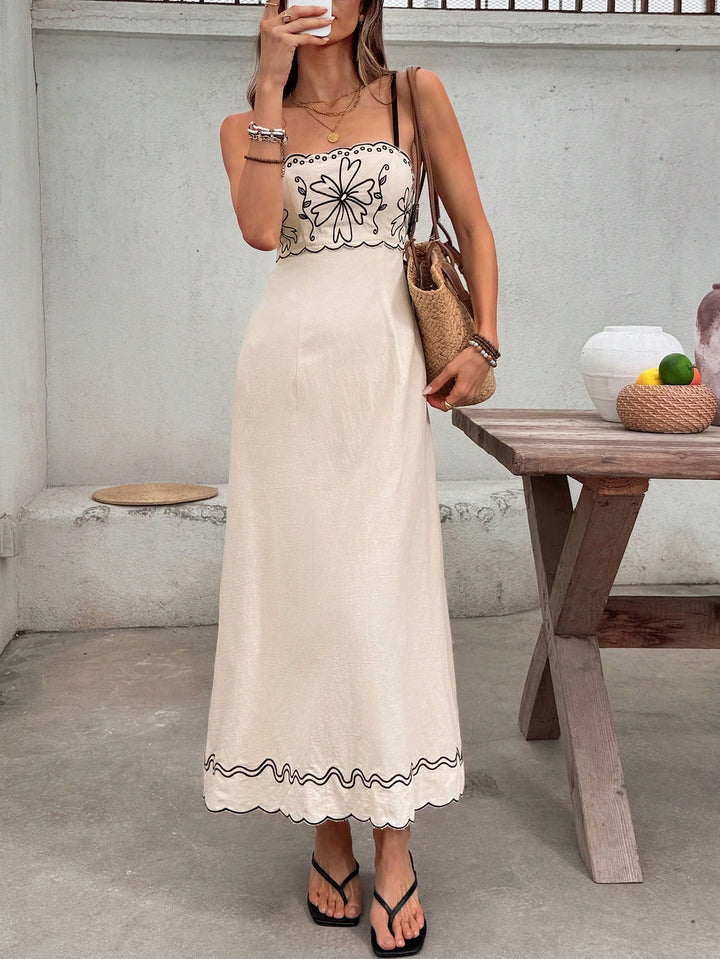 Rochie maxi SHEIN, bej