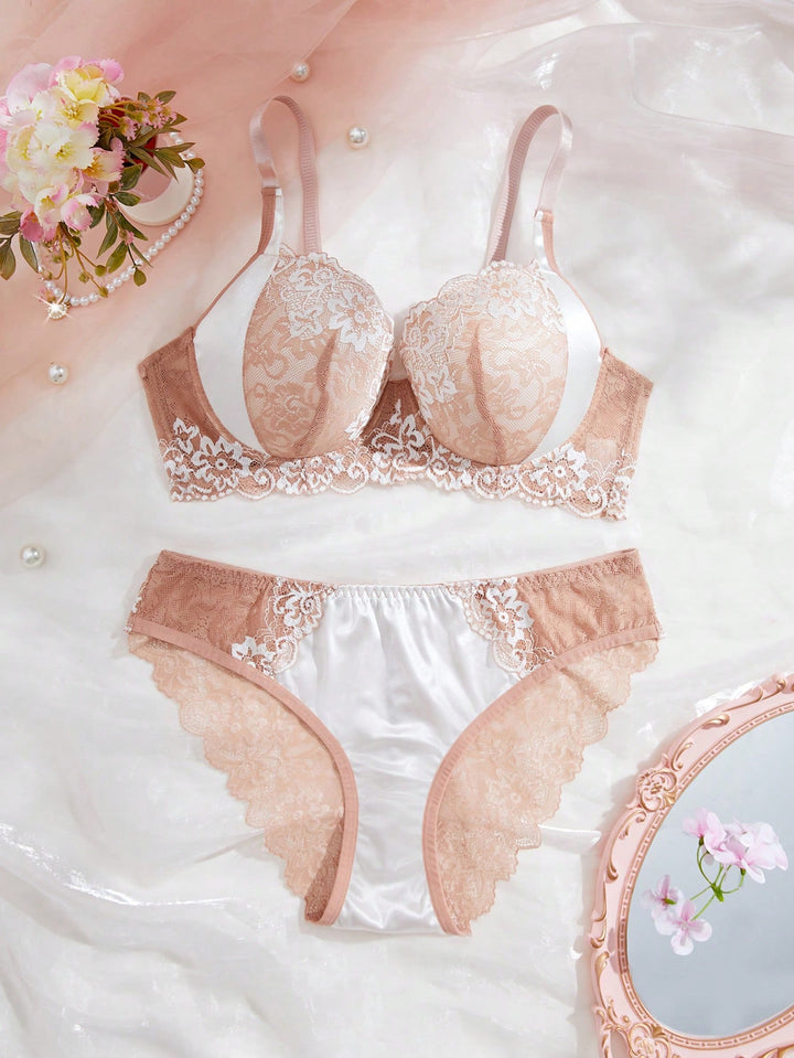Set sutien și chilot SHEIN, portocaliu