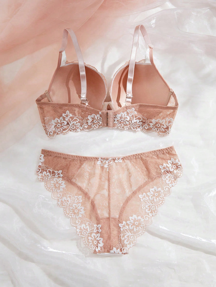 Set sutien și chilot SHEIN, portocaliu