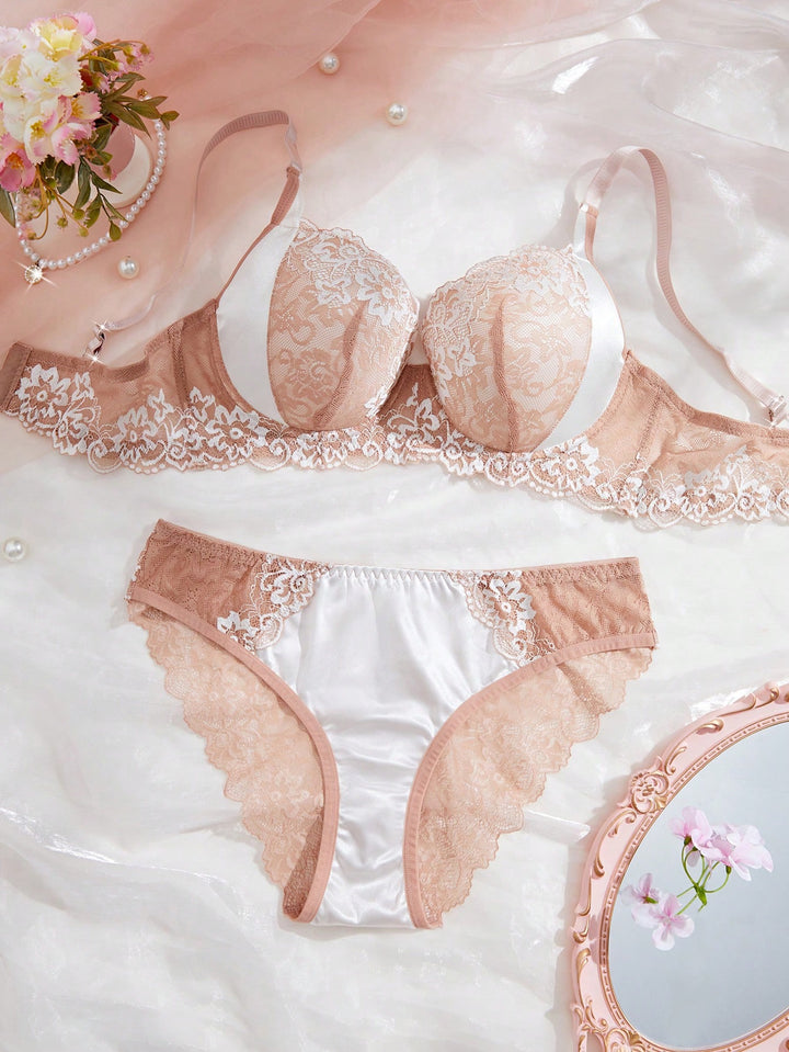 Set sutien și chilot SHEIN, portocaliu
