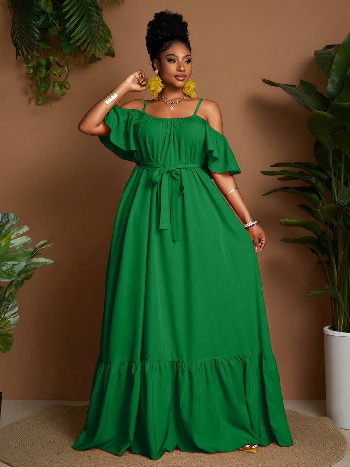 Rochie maxi SHEIN, verde