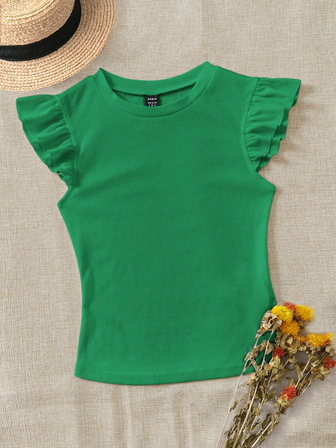 Tricou Shein Curve+, verde