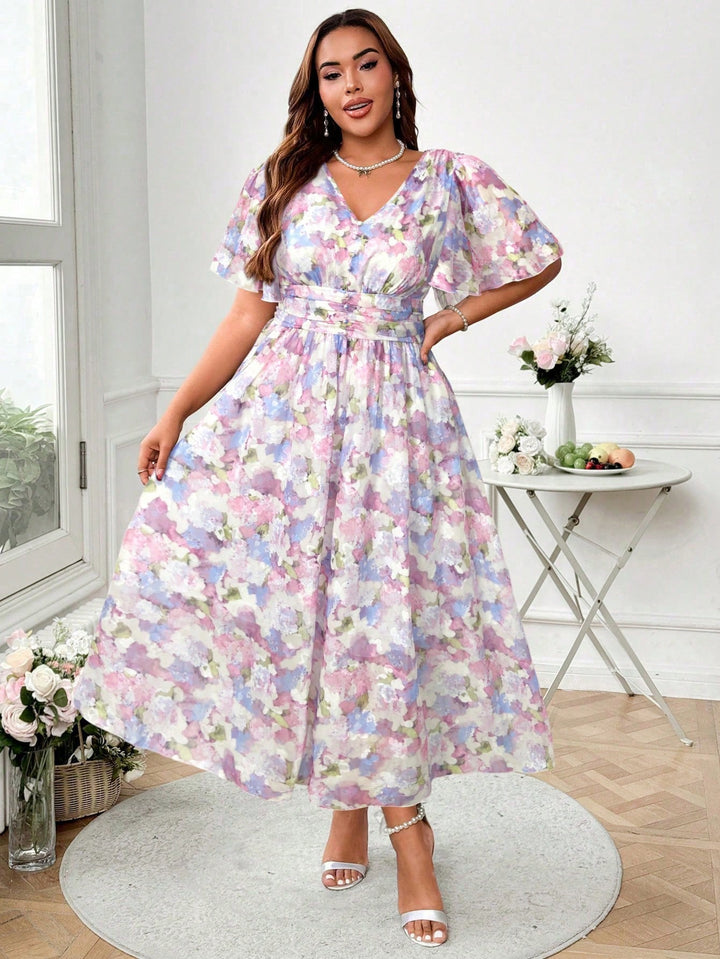 Rochie maxi SHEIN, mix culori
