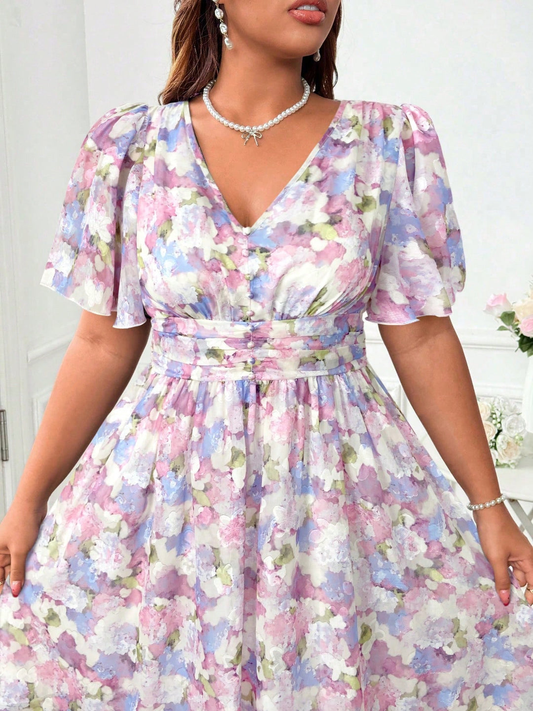 Rochie maxi SHEIN, mix culori
