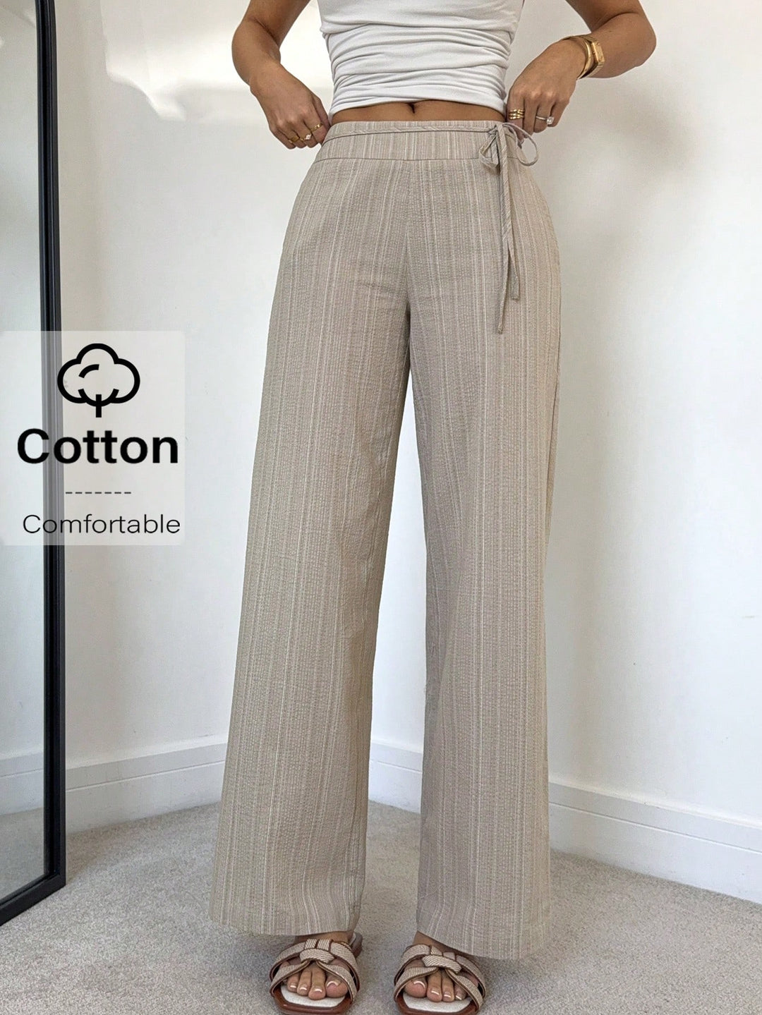 Pantaloni SHEIN, bej