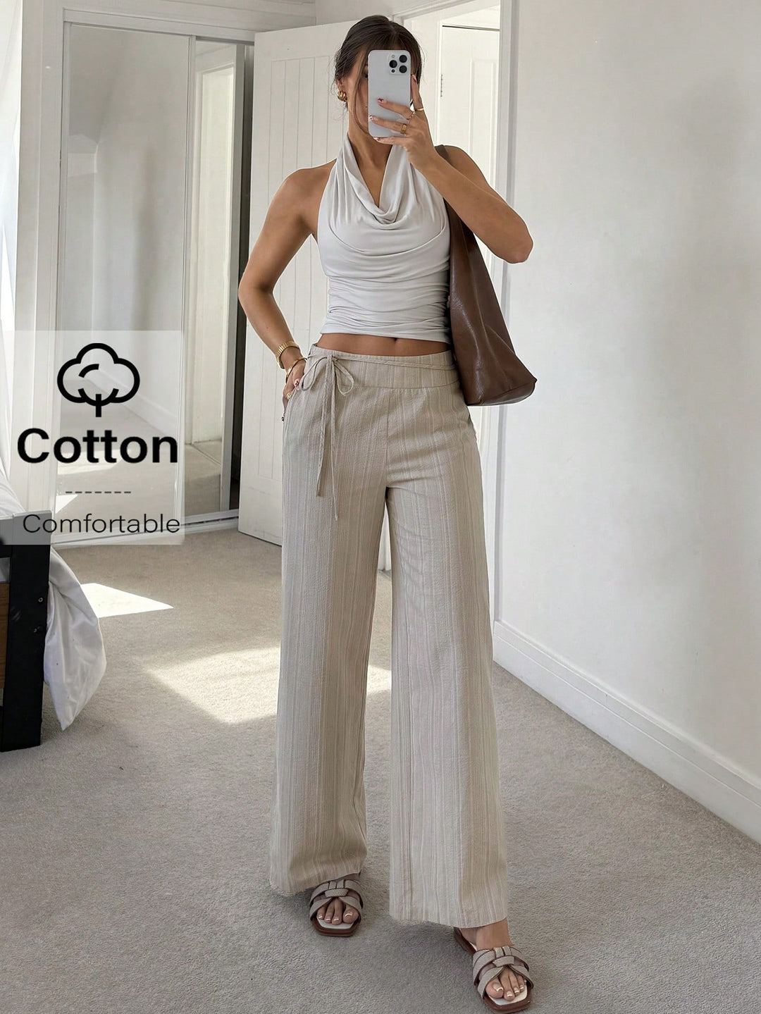 Pantaloni SHEIN, bej
