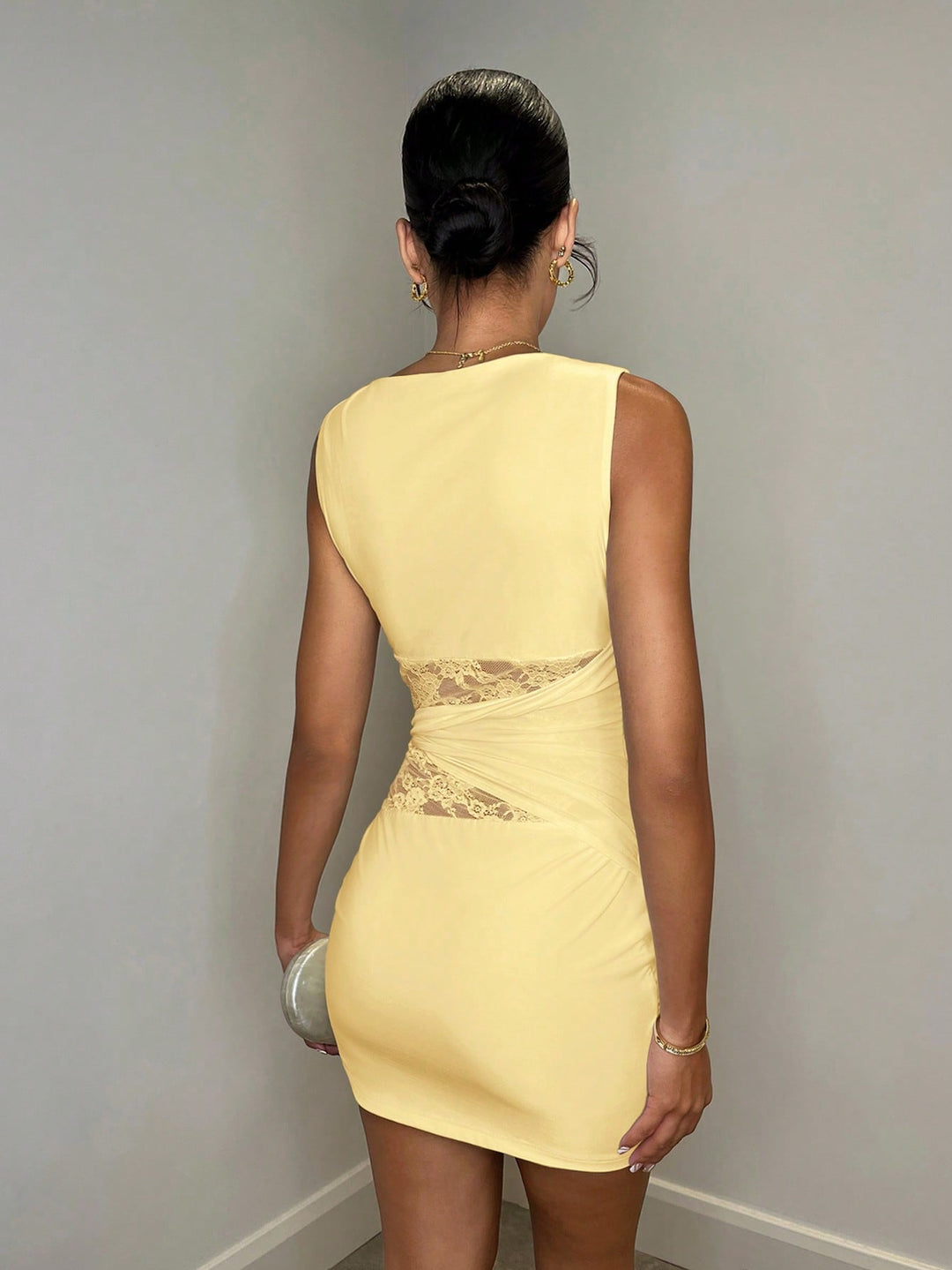 Rochie mini SHEIN, galben
