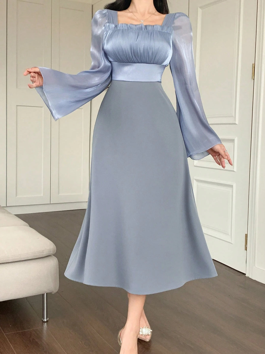 Rochie maxi Shein, albastru