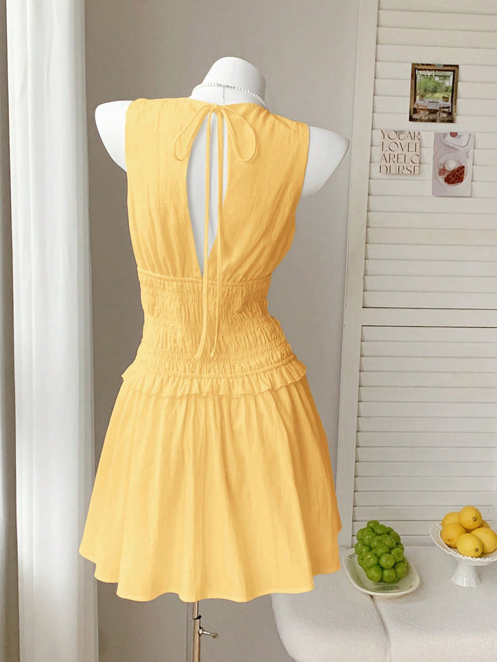 Rochie mini SHEIN, galben
