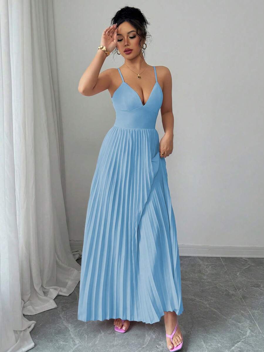 Rochie maxi SHEIN, albastru