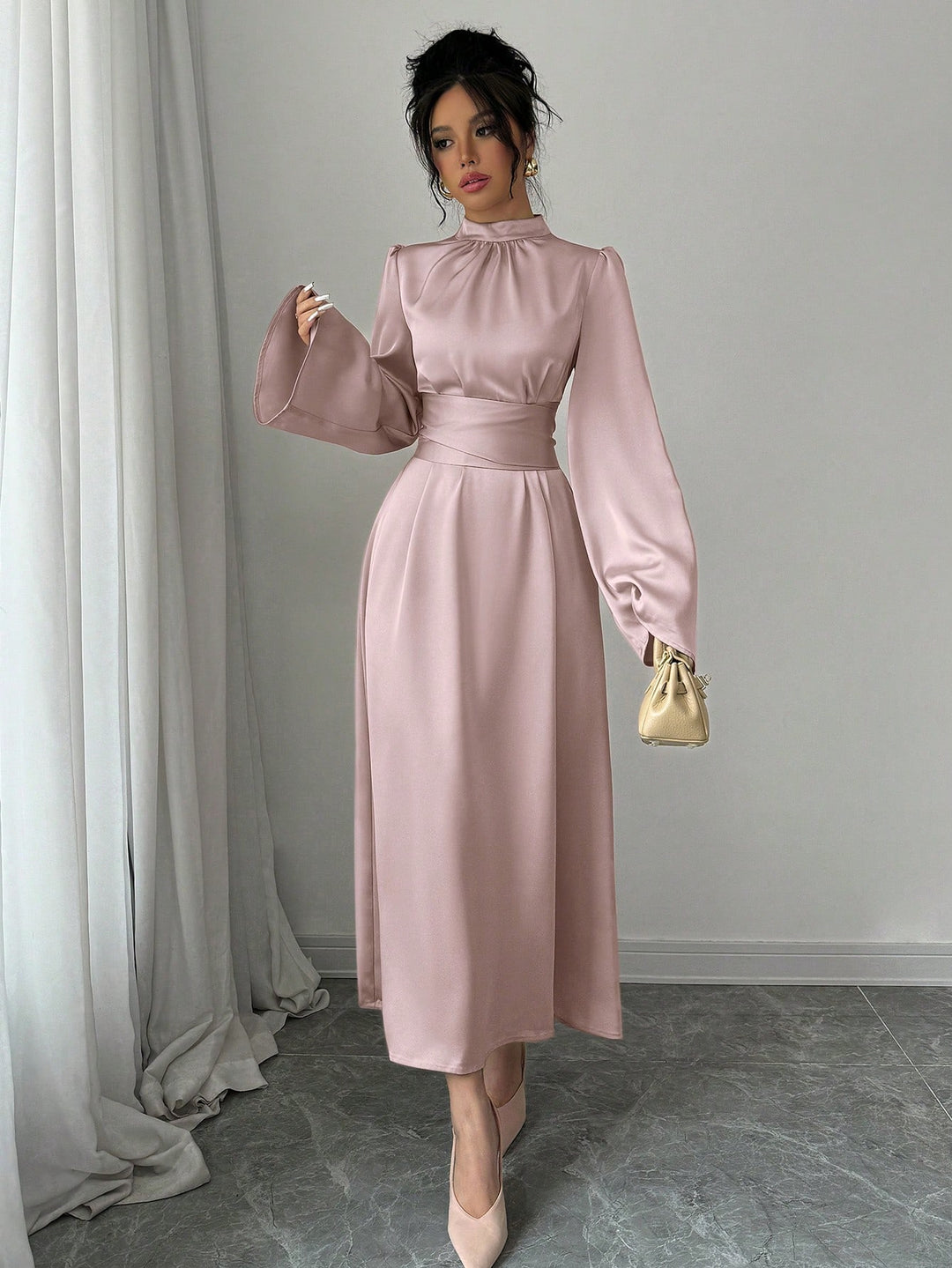 Rochie maxi SHEIN, roz