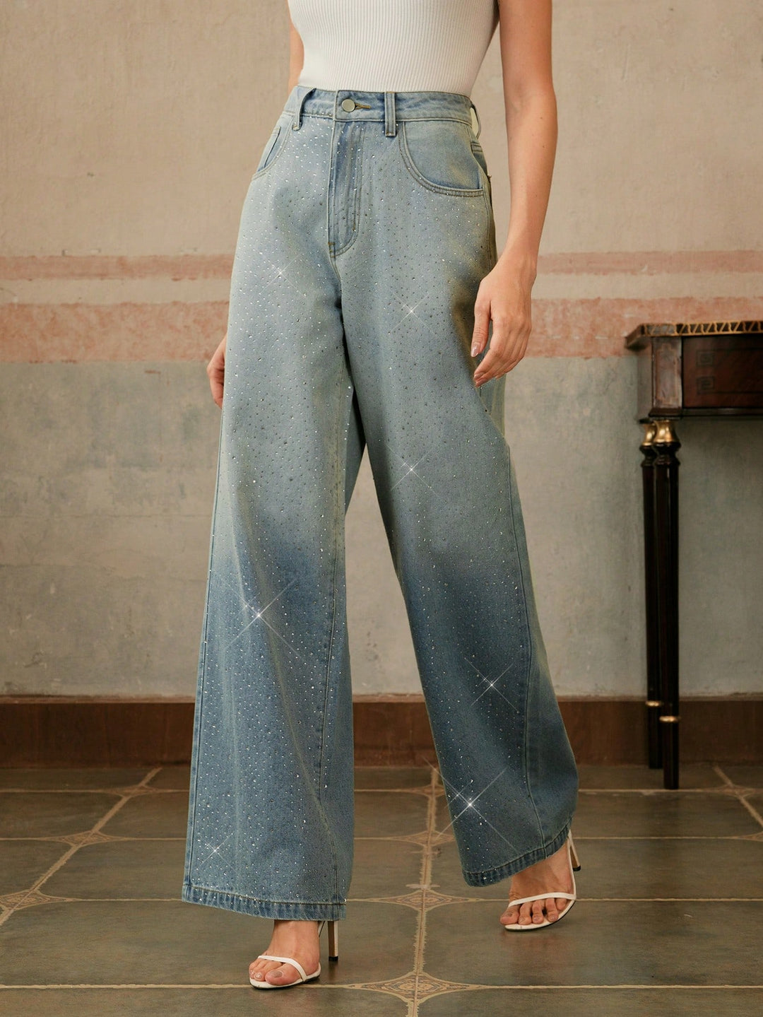 Jeans SHEIN, albastru