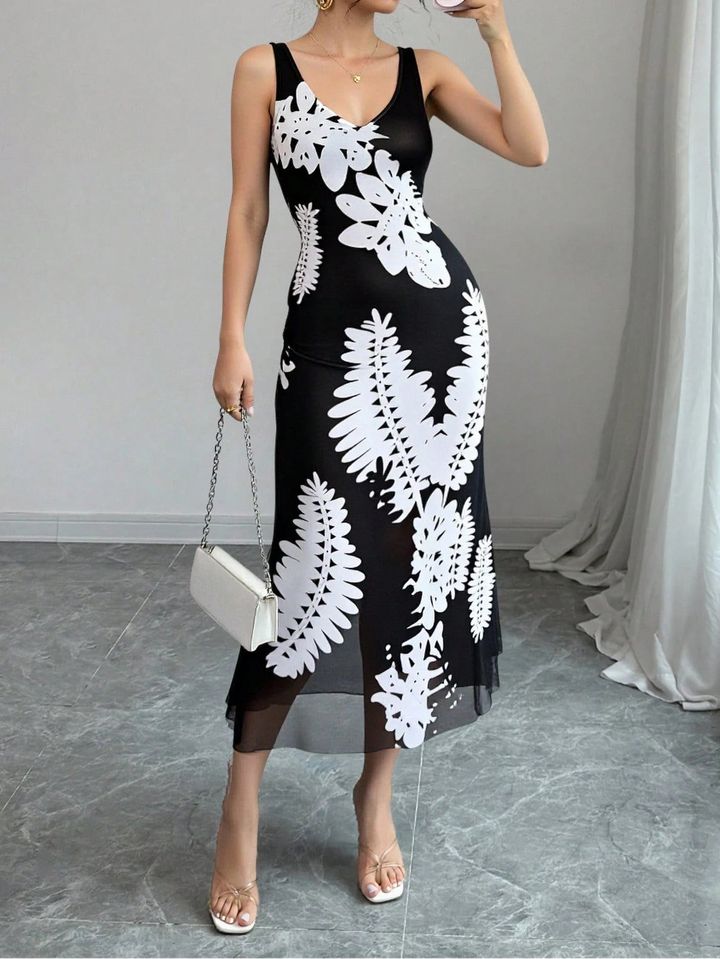 Rochie midi SHEIN, negru