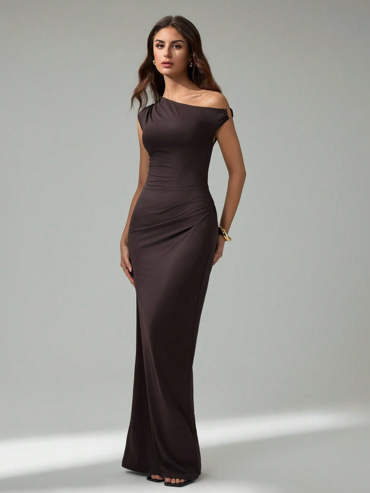Rochie maxi SHEIN, maro