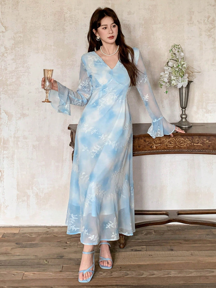 Rochie maxi SHEIN, albastru