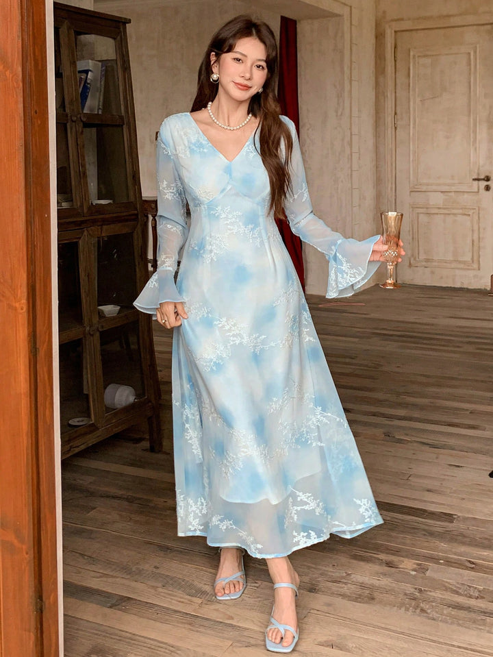 Rochie maxi SHEIN, albastru