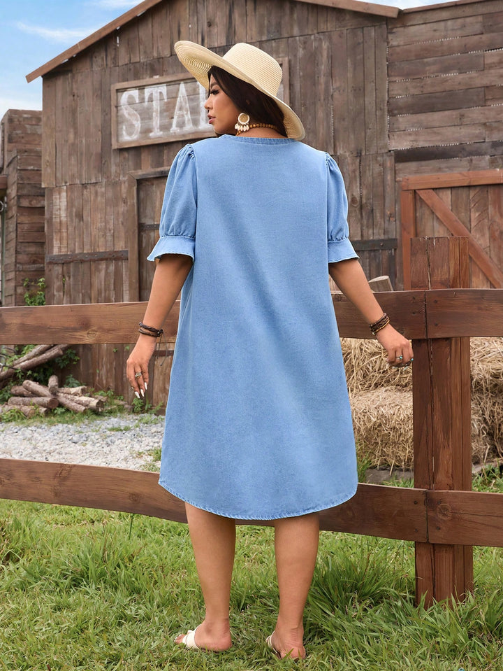 Rochie midi SHEIN, albastru
