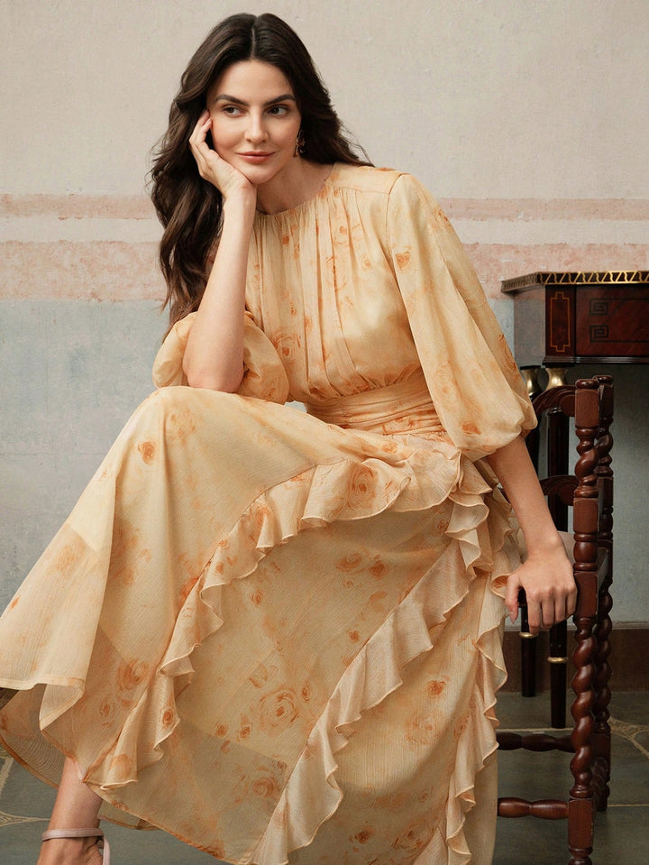 Rochie maxi SHEIN, galben
