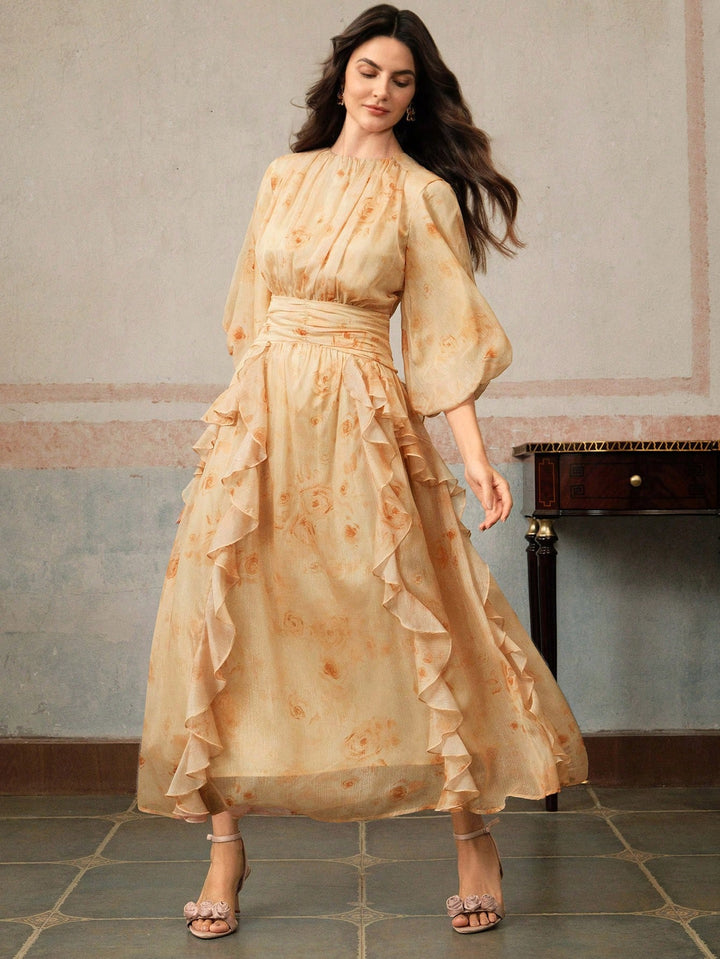 Rochie maxi SHEIN, galben