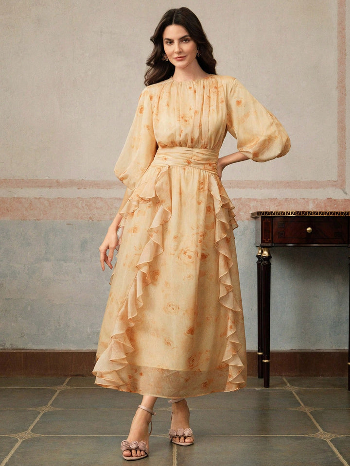 Rochie maxi SHEIN, galben