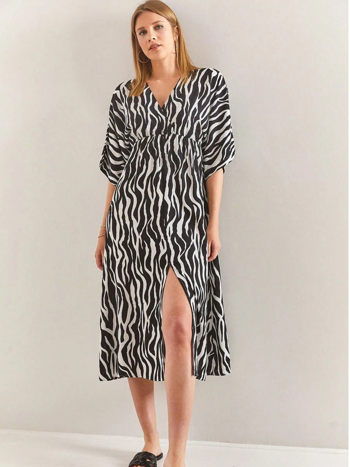 Rochie midi SHEIN, mix culori